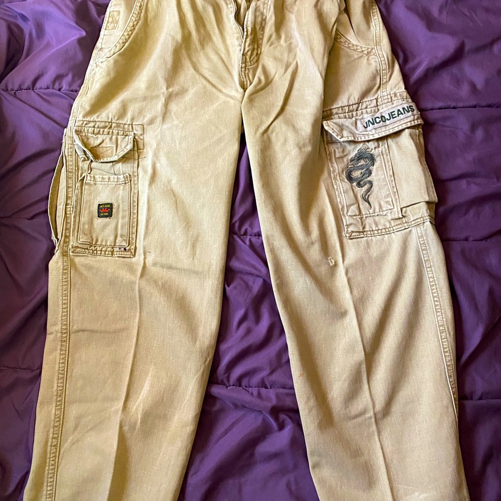 JNCO Khaki Cargo Skater Pants | Cobra - Mens